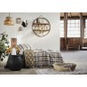 madam stoltz lampe de salon metal blanc corde beige