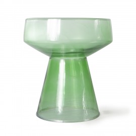 boutdecanape rond verre vert hkliving