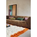 coussin canape rectangle vert orange lisere lin coton hkliving