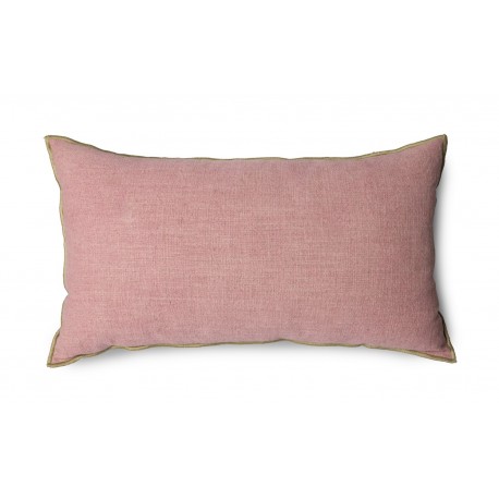 hkliving grand coussin rectangle canape rose lin coton