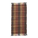 tapis descente lit rouge a carreaux tartan ecossais coton madam stoltz