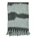 madam stoltz plaid tie dye coton vert vert clair franges