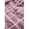 plaid rose framboise coton recycle motif ethnique madam stoltz