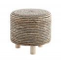 Tabouret rond jute tressé Madam Stoltz