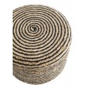 tabouret rond jute tresse rayures madam stoltz