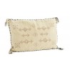 coussin brode boho beige rectangulaire coton madam stoltz