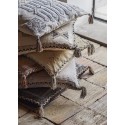 coussin brode boho beige rectangulaire coton madam stoltz