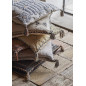 madam stoltz coussin boho orange peche coton brode