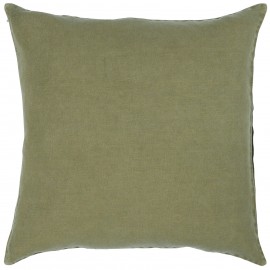 iblaursen housse coussin lin une vert carre 50 x 50 cm