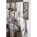 miroir mural bois fonce recycle vintage etagere pateres ib laursen