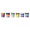 set de 6 gobelets cafe ceramique multicolores hkliving pluto