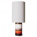 lampe de table ceramique orange vintage retro hkliving