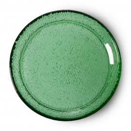 petite assiette a dessert en verre verte hkliving the emeralds