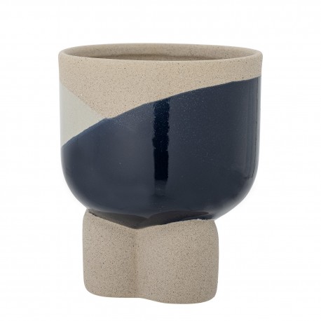 petit cache pot design bleu bloomingville