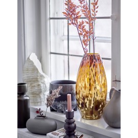 vase gres pichet marron rustique bloomingville amina