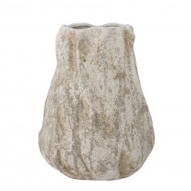 vase organique gres mineral beige bloomingville kajsa