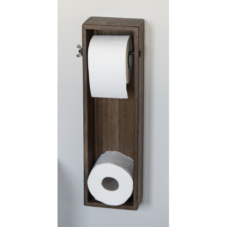 porte papier toilette mural reserve rouleaux bois fonce ib laursen