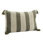 coussin salon lin grosse rayures vert naturel madam stoltz