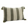 coussin salon lin grosse rayures vert naturel madam stoltz