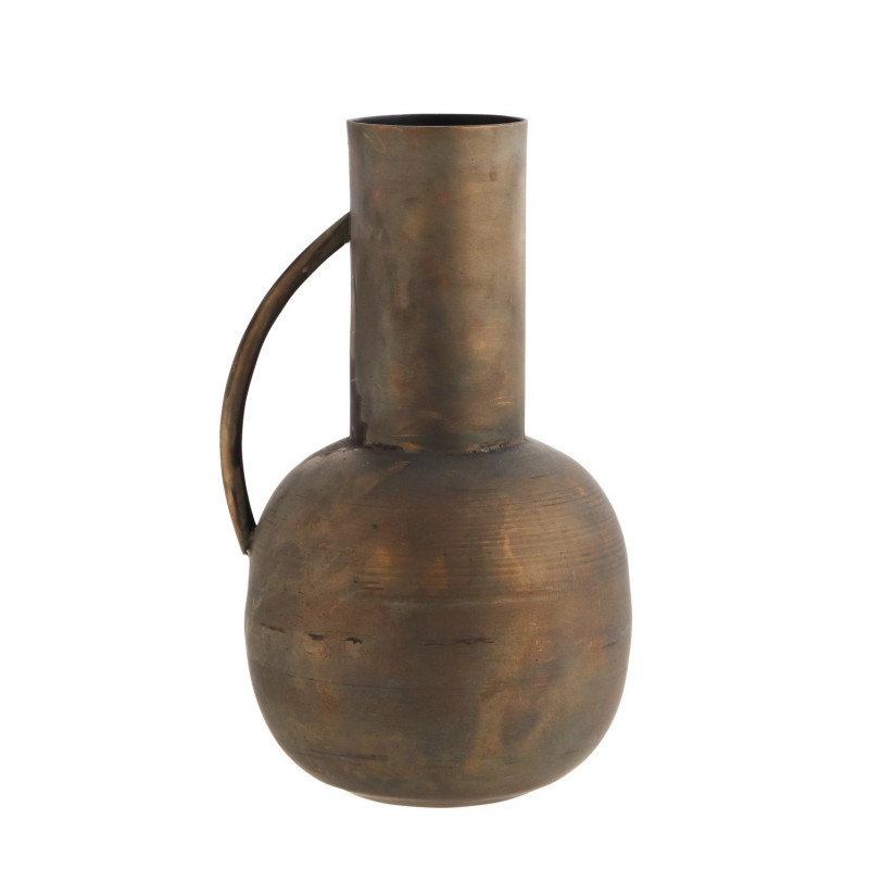 no cueva Considerar vase metal cuivre rustique ancien madam stoltz - Kdesign