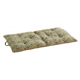 matelas de sol double face jaune moutarde rayures vert madam stoltz