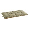 matelas de sol double face jaune moutarde rayures vert madam stoltz