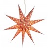 grande suspension etoile xl papier rouge motif fleurs madam stoltz