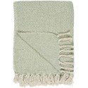 ib laursen plaid coton vert clair pastel franges