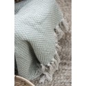 ib laursen plaid coton vert clair pastel franges