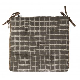 coussin de chaise fleuri orange boheme madam stoltz