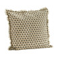 coussin boho chic imprime vert olive madam stoltz