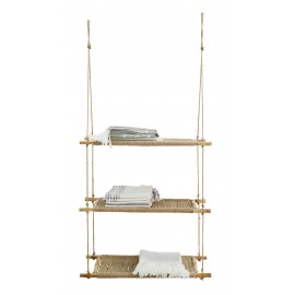 etagere murale suspendue corde de jute madam stoltz