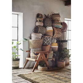 Paniers cache-pot jonc de mer Madam Stoltz set de 2
