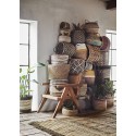 paniers cache pot jonc de mer vert rayures madam stoltz