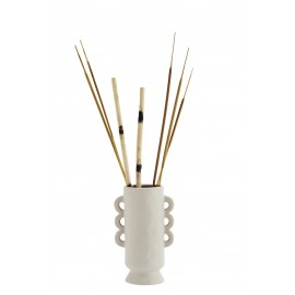 vase droit blanc gres dentelle madam stoltz