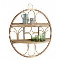 etagere murale ronde bois clair retro vintage madam stoltz