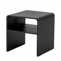 table de chevet design epure bois noir d acacia bloomingville hassel