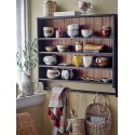 etagere murale ouverte cuisine vaisselle bois noir brun bloomingville