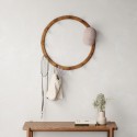 portemanteau mural design rond modulable bois fonce umbra slinka