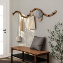 portemanteau mural design rond modulable bois fonce umbra slinka