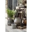 pot de fleur vintage texture gris ceramique ib laursen