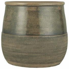 grand pot pour plante gris vintage ceramique ib laursen