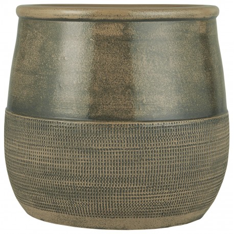 grand pot pour plante gris vintage ceramique ib laursen