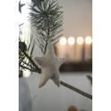 decoration sapin noel etoile coton blanc textile ib laursen