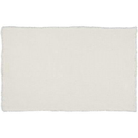 tapis de bains coton gaufre epais blanc ib laursen