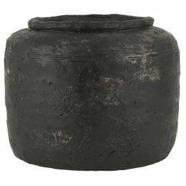 pot pour plantes beton ciment noir rustique vintage ib laursen