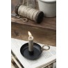 bougeoir ancien vintage poignee noir metal ib laursen