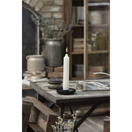 bougeoir ancien vintage poignee noir metal ib laursen