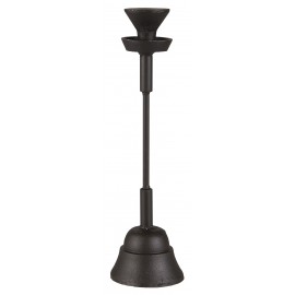 bougeoir rustique metal noir vintage ib laursen