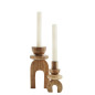 bougeoir graphique design bois sculpte acacia madam stoltz set 2 bougeoir graphique design bois sculpte acacia madam stoltz set 2